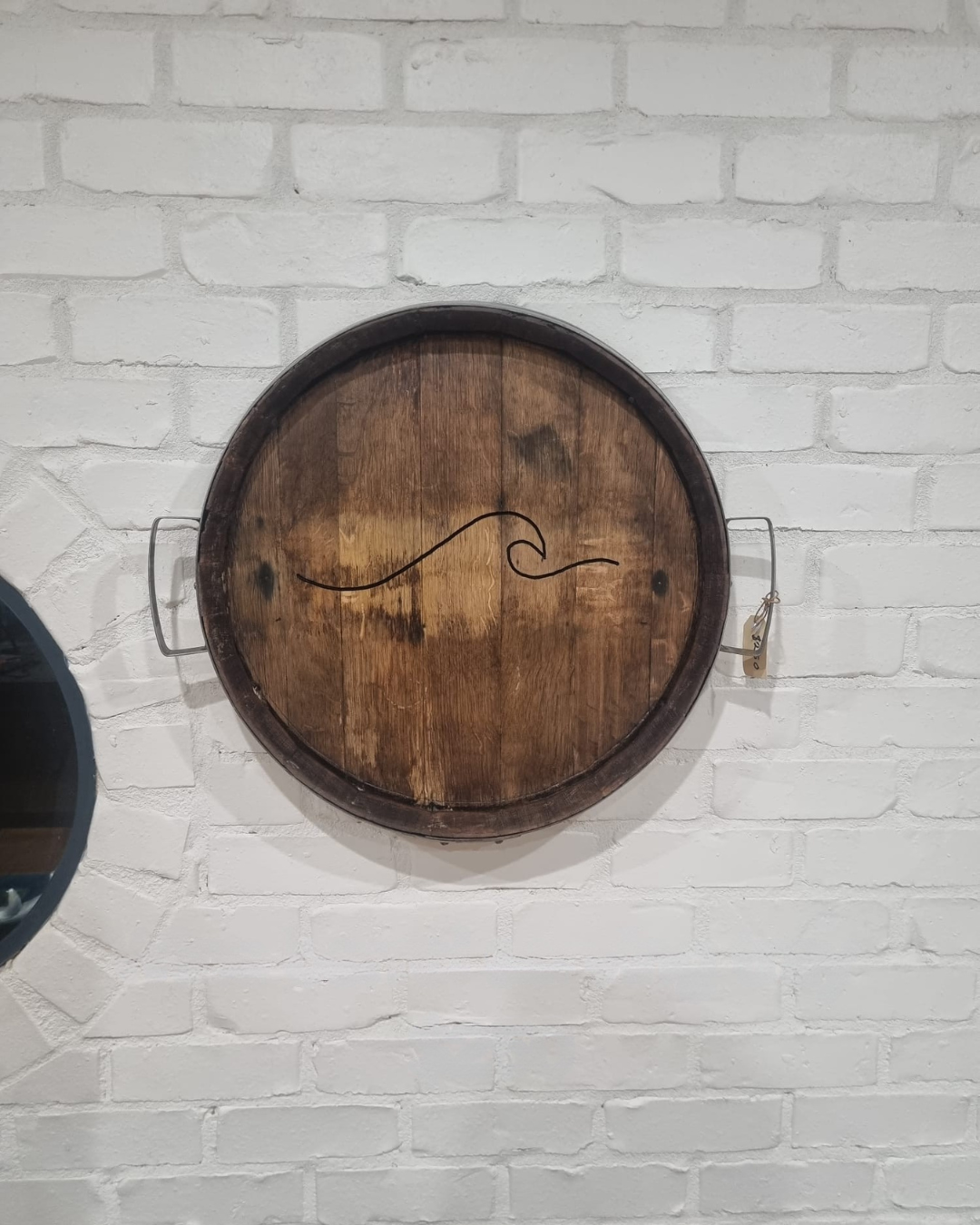 Wine Barrel Serving Tray