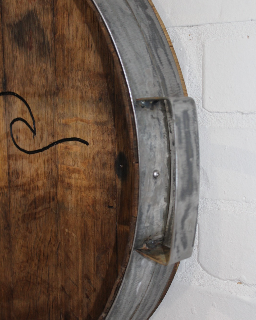 Wine Barrel Serving Tray