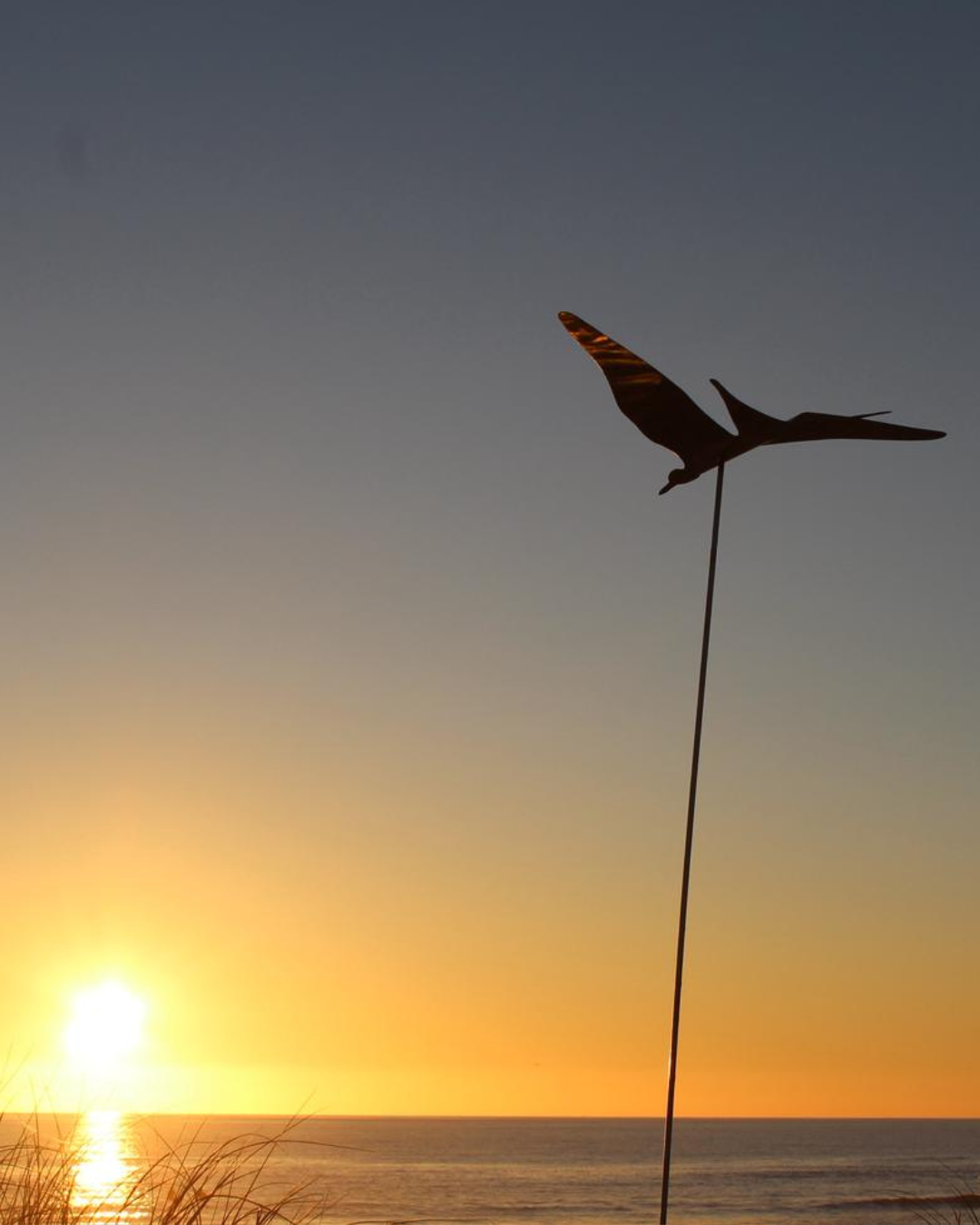 Stainless Steel Bird With Rod
