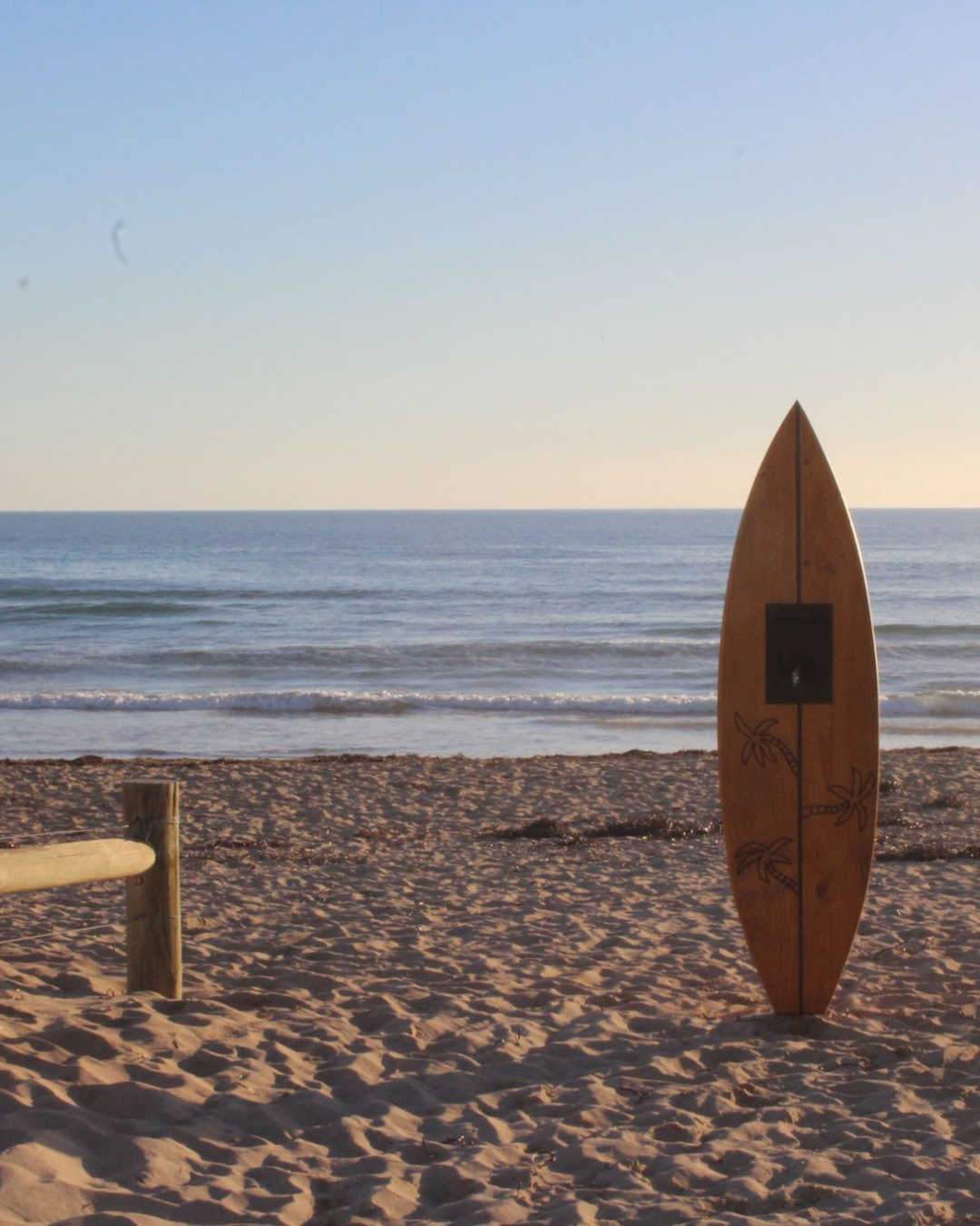 Carved Solid Pine Surfboard Letterbox