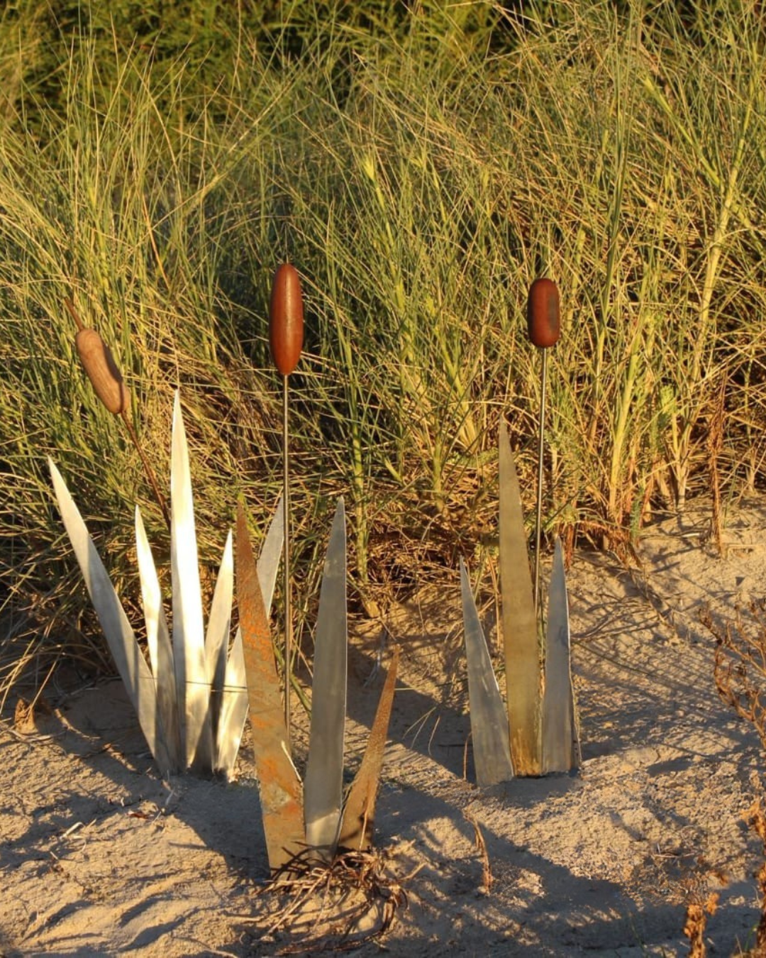 Corten and Stainless Steel Flax