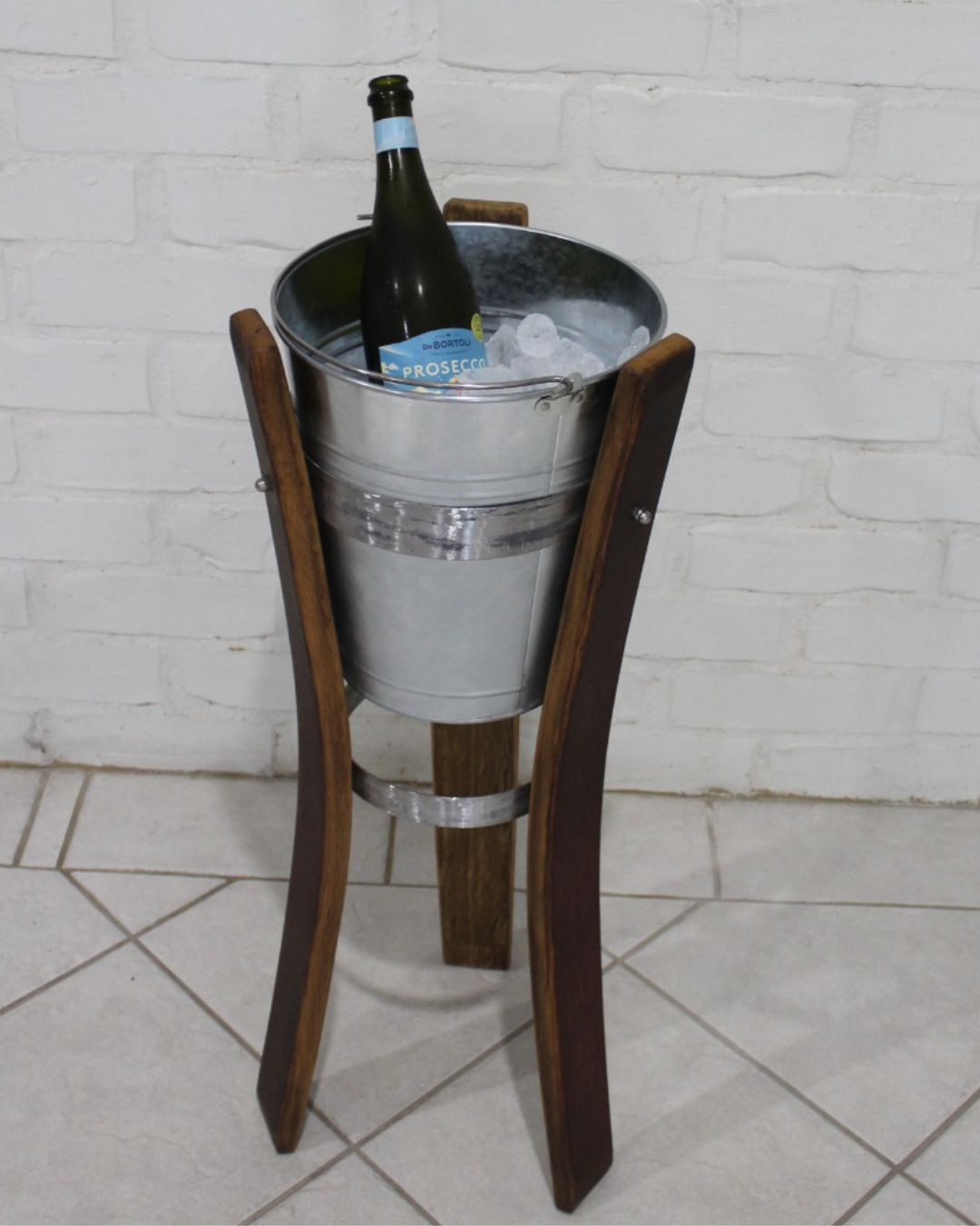 Ice Bucket Made From Recycled Wine Barrel