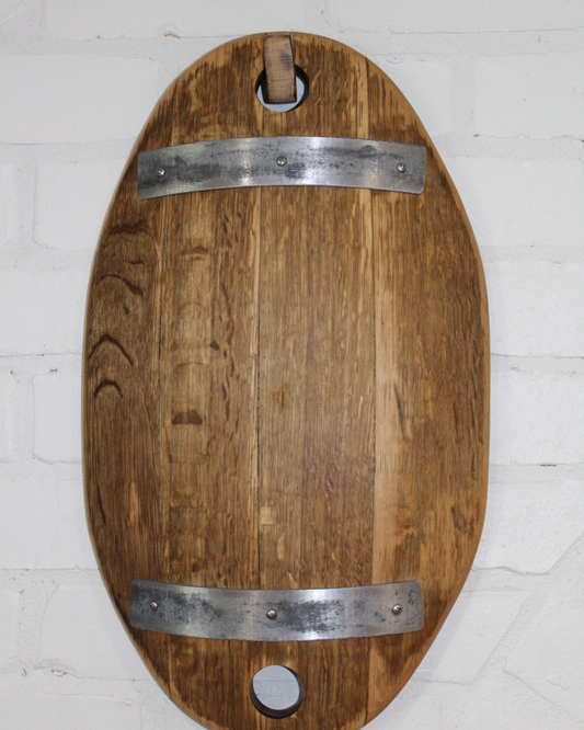 Recycled Curved Wine Barrel Serving Tray/Bowl
