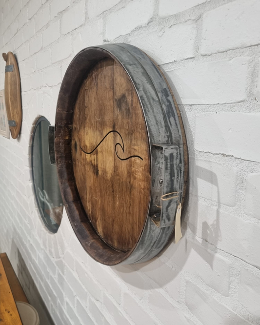Wine Barrel Serving Tray